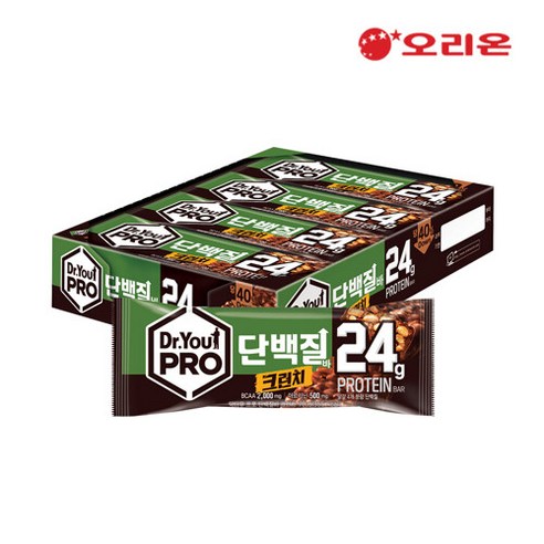 오리온 닥터유 프로 단백질바 크런치 70g x 8p, 560g, 1개