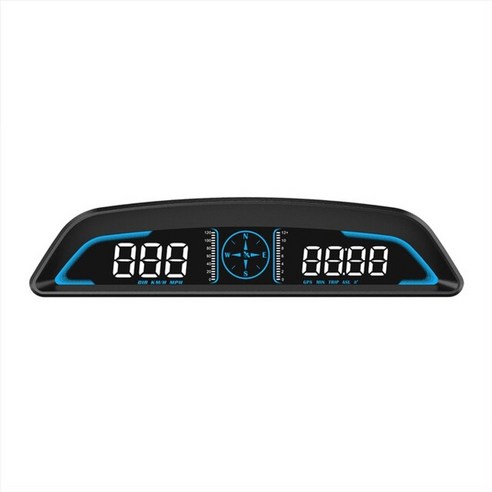 HUD g3 gps hud 헤드 업 디스플레이 자동차 속도계 스마트 디지털 알람 알림, 4-검은색, 1개