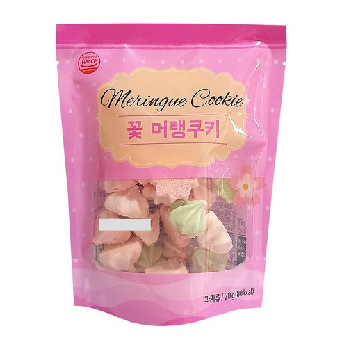 꽃머랭쿠키 20g X 3봉지 머랭과자 사탕 솜사탕, 3개
