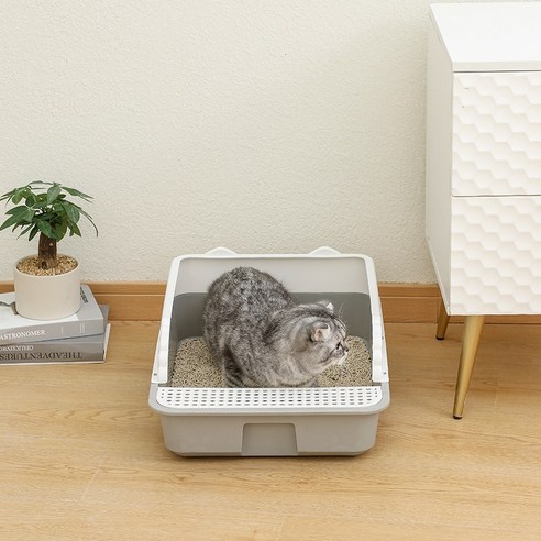 고양이에게 최적의 편안함과 위생을 위한 에스앤비 고급형 고양이 화장실