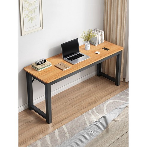 좁고긴테이블 창가 베란다 철제 원목 폭좁은 슬림 카페 노트북 얇은 가정용 직사각형 책상