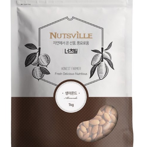 23년 너츠빌 햇 생아몬드 1kg, 1개