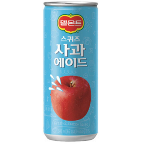 델몬트 스퀴즈 사과에이드 240ml, 18개