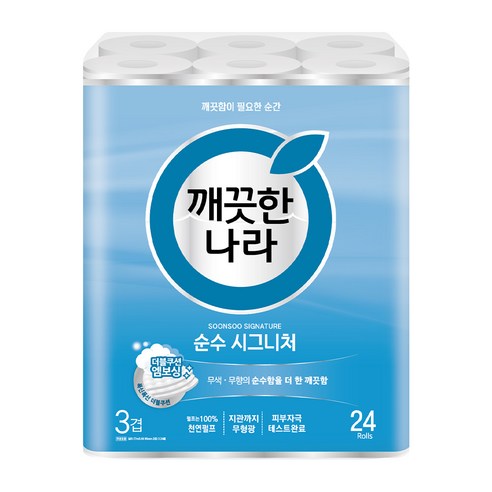 깨끗한나라 순수 시그니처, 27m, 24개입, 1개