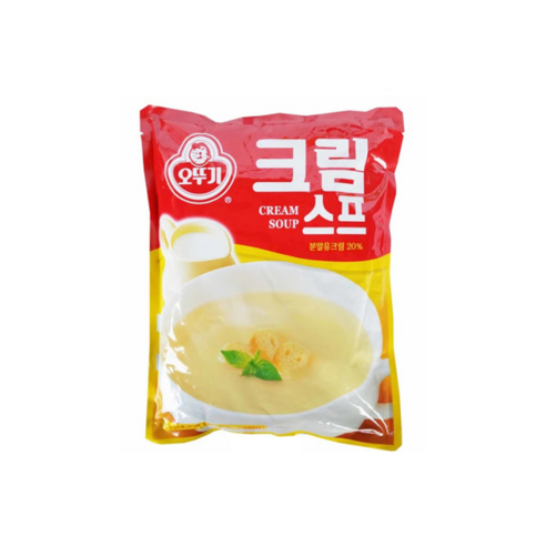 오뚜기 크림스프 1kg 가정용 업소용 부페 뷔페 대용량 수프, 1개