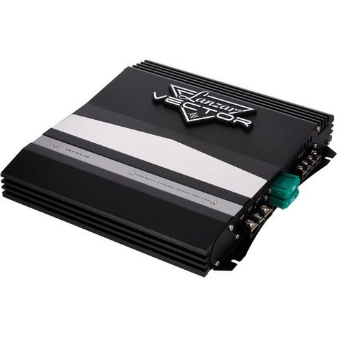 Lanzar 2채널 고출력 MOSFET 증폭기 슬림 1000와트 브리지 가능 모노 스테레오 자동차 오디오 크로스오버 주파수 및 베이스 부스트 제어 RCA 입력 라인 출력 V, 2, 1000-watt, 1개