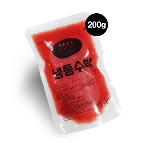 바바포레스트 국산 냉동수박 200g (20개아이스박스), 단품, 단품