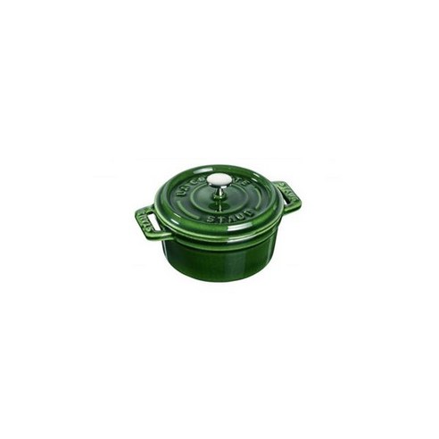 스타우브 꼬꼬떼 STAUB 405098040 원형 미니 주물냄비 10cm 바질그린 170680, 스타우브 40509-804-0 꼬꼬떼 원형 미니 주물냄 스타우브냄비