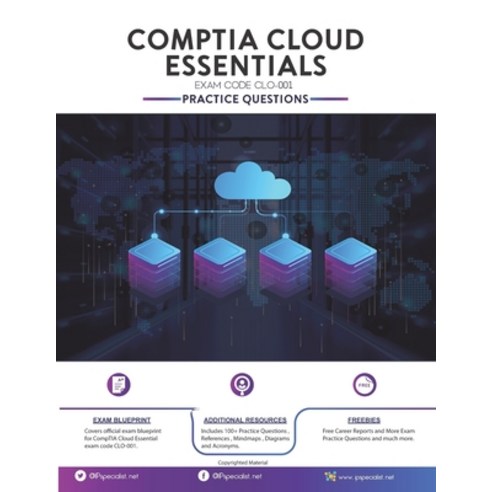 (영문도서) Comptia Cloud Essentials Exam Practice Questions: 100+ Questions Paperback, Independently Published, English, 9781088641712