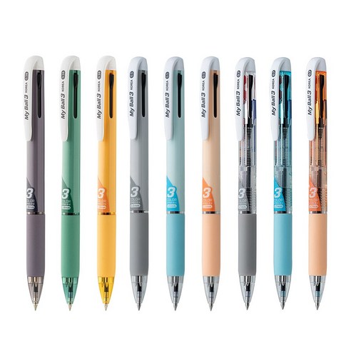 섬세한 일상, 마이볼 3색 볼펜으로 물들이다: 깊이 있는 색감과 부드러운 필기감의 조화 마이볼