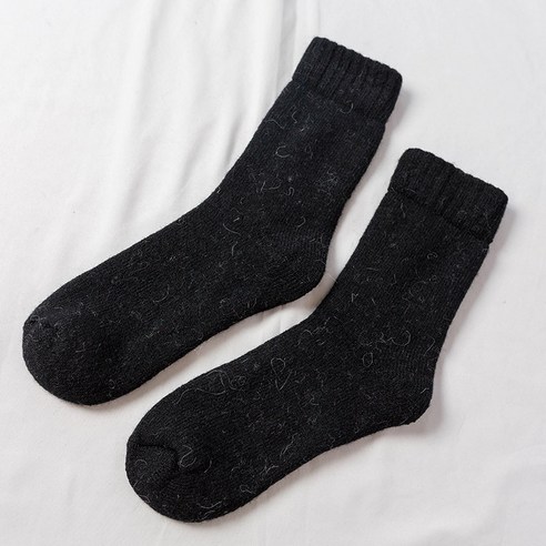 겨울철 두꺼운 양털 양말 남녀 초두꺼운 보온 양말 여자 라모 중통 양말 캐주얼 스웨터 여자 두꺼운 양말