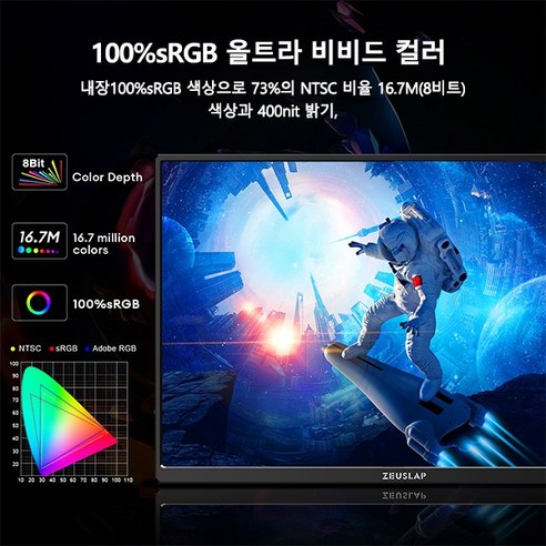 언제 어디서든 생산성과 엔터테인먼트를 책임지는 제우스랩 Z16 LITE 포터블 모니터