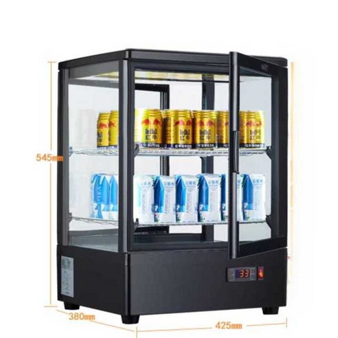 업소용온장고 45L 약국 핫박스 음료 보온고 캔커피, 레드 (2단)