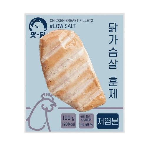 푸드원 맛닭 냉동 훈제 닭가슴살 저염분
