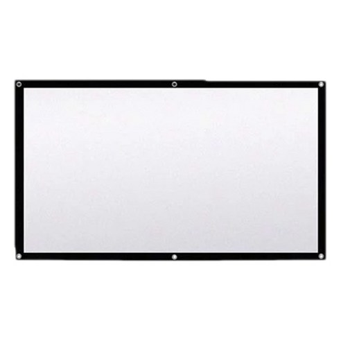 84inch 휴대용 스크린 흰색 화면 접이식 화면 세탁 가능한 화면 모든 프로젝터에 적합, 보여진 바와 같이, 하나