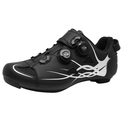 TTiiHot 사이클링 신발 도로 사이클링, 265, 블랙 및 화이트