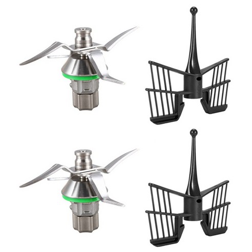 2PCS 스테인레스 스틸 교반기 블레이드 교체 액세서리 Butterfly Bar와 Vorwerk Thermomix TM5, 보여진 바와 같이, 하나
