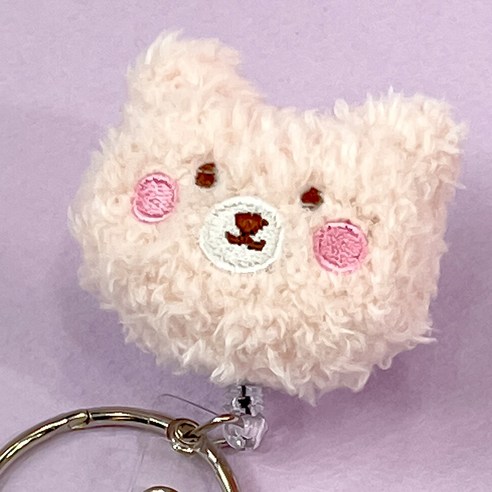 뽀너스 솜솜 인형 테이프걸이 릴홀더 플라스타걸이 간호사용품, 곰돌이(핑크)