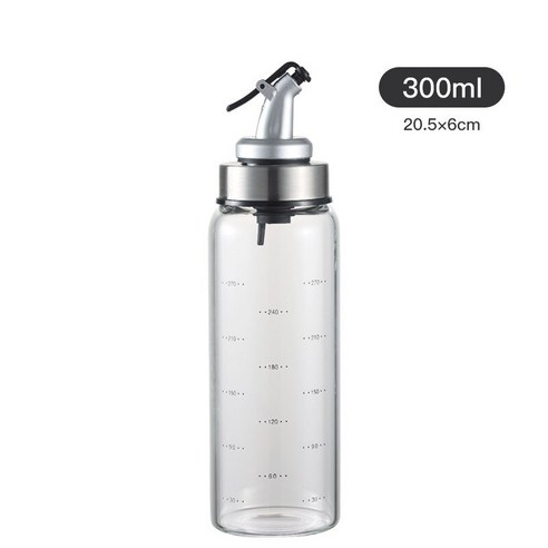오일 캔 유리 누출 방지 간장 병 홈 주방, {"색상":"중호【300ML】"}