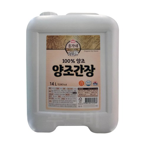 사조해표 옹가네 양조간장 14L - 양조간장 | 쿠팡