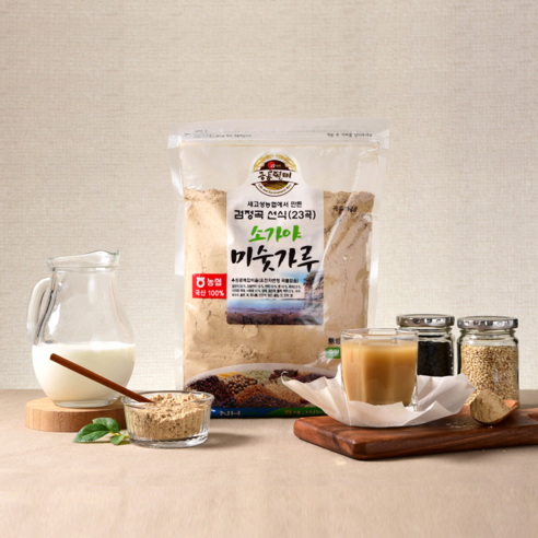[초록숟가락] 새고성농협 검정곡 선식 미숫가루 2kg 1kgX2EA 2개 1kg