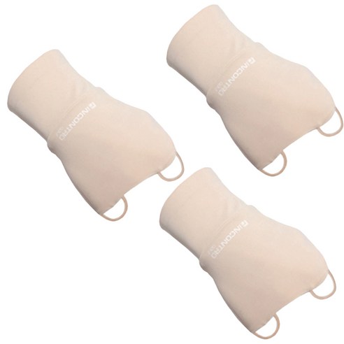 인콘트로 자외선차단 골프 손등토시 오른손착용, 살색, 3개