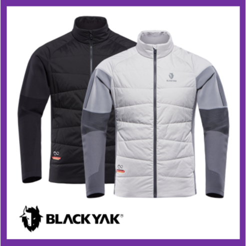 블랙야크 DNS E.K 인슐레이션자켓 남성 간절기용 패딩 하이브리드 엔지니어 니트 자켓