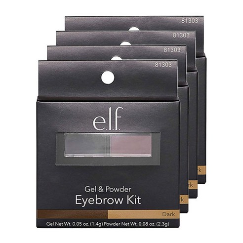 elf 아이브로우 키트, 다크, 4개