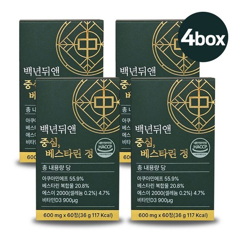 백년뒤앤 중심 베스타린 정 BPPV 60정 x 4개