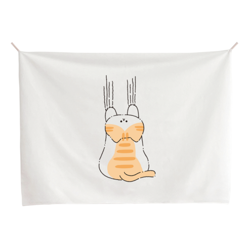 감개무냥 패브릭 포스터로 공간을 환하게 가림막