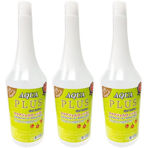 아쿠아 젤 플러스 바디로션, 450ml, 3개