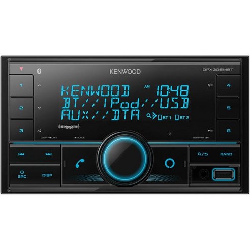 Kenwood 267093 카 오디오 추천 스피커 연동 켄우드 DPX305MBT Dou, Double DIN Receiver, 1개
