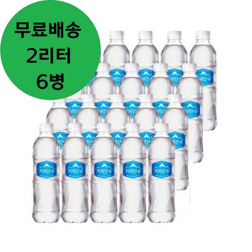 아워홈 지리산수 블루, 2L, 6개