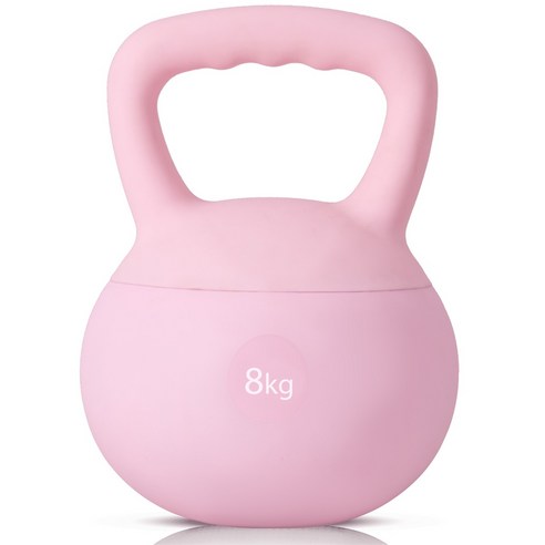 말랑말랑 소프트 PVC 케틀벨 아령, 1개, 8kg, pink