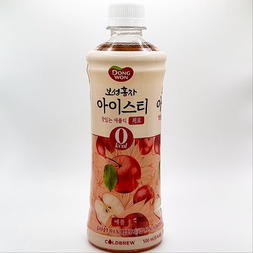 동원 아이스티 제로 애플티, 500ml, 24개