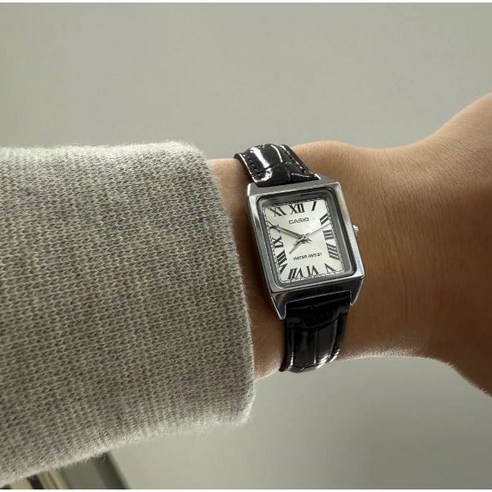 CASIO 카시오 클래식 빈티지 패션 손목 가죽 시계 PUP0319+ POPULARUP