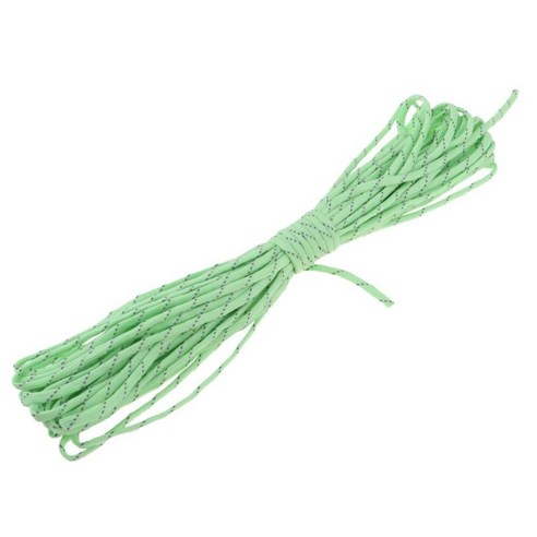 15m 반사 형 나일론 텐트 라인 캐노피 Guyline Rope Survival Paracord, 녹색
