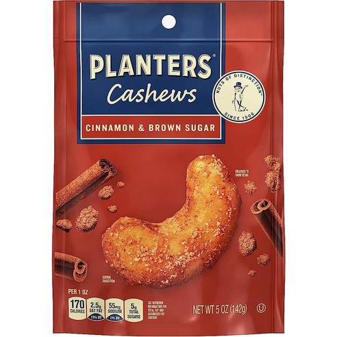 PLANTERS 캐슈 시나몬 & 브라운 슈커 파티 스낵 5온스, 1개