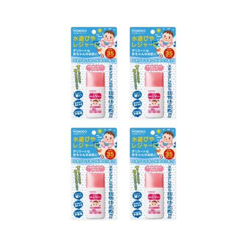 WAKODO 와코도 미르후와 베이비 UV 케어 자외선 차단제 수살 레저용 SPF-35 PA+++, 2개, 30g