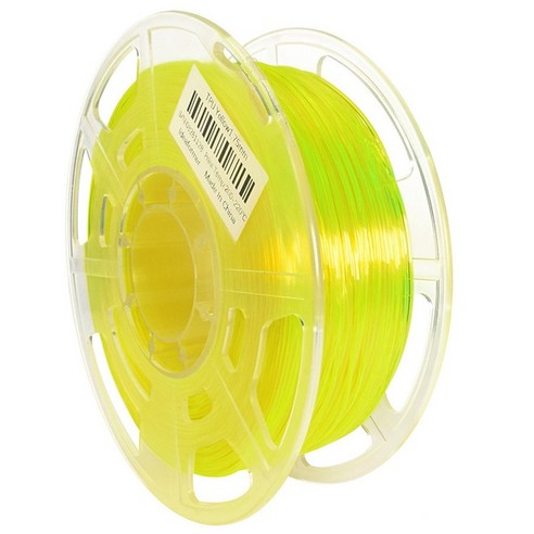 3D 프린터 유연한 TPU 필라멘트 1.75 +/- 0.02mm 0.8kg 고순도 TPU 소모품, 노랑, 하나