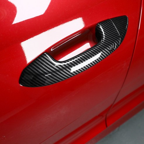 유투카 스팅어 마이스터 튜닝 도어 손잡이, 블랙 카본 몰딩 실외 차량 용품