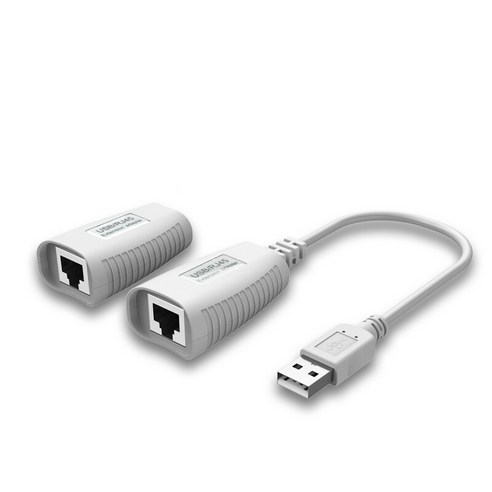 MT-VIKI USB 2.0 익스텐더 150FT 150피트 50m USB-RJ45 LAN 케이블 확장 어댑터 MT-150FT, White