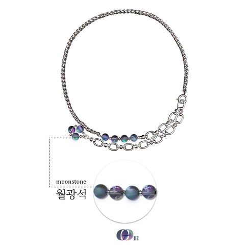 오온 문 나이트 탄생석 목걸이 Moon Night necklace