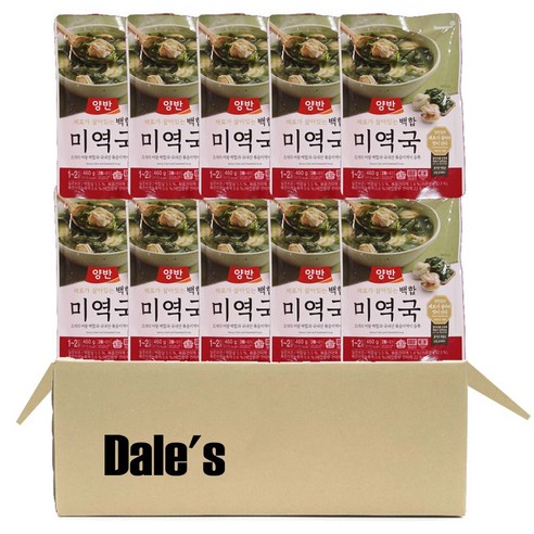 데일즈기획 동원 양반 백합 미역국, 10개, 460g