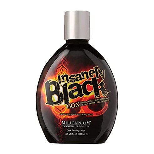 Millennium Tanning Insanely Black 60x 메가 팅글 다크 태닝 로션 13.5온스, 1개