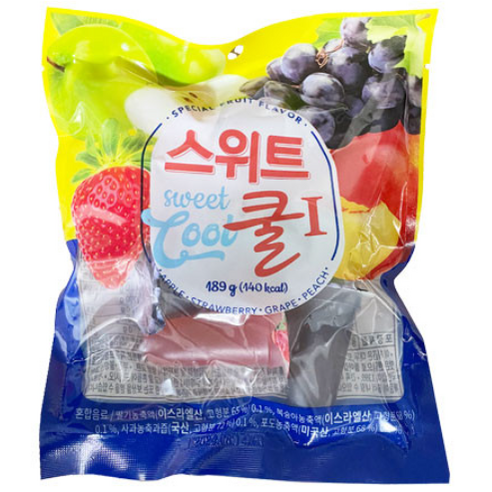 건영 스위트쿨1 젤리 젤리뽀 젤리포, 3개, 189g