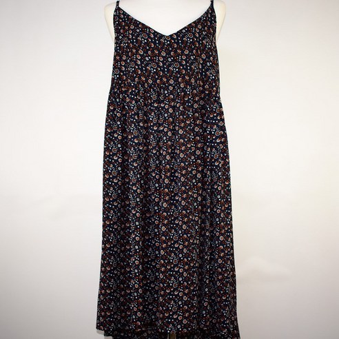 1793.JAJU 꽃무늬패턴 끈나시 프릴원피스/정품/여성 F