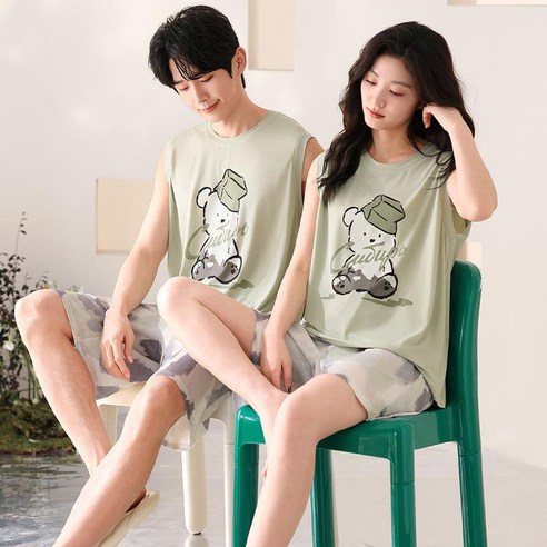 시원하고 편안한 SYUM 커플 잠옷으로 열대야 속 꿀잠을!