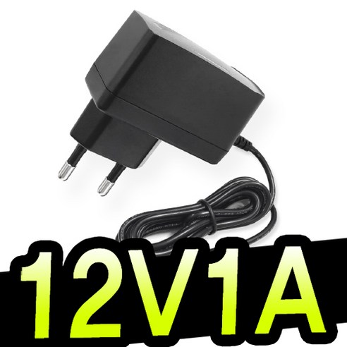 명호전자 12V 아답터 0.5A 1A 1.5A 2A 3A 3.5A 4A 5A 6A 8A 10A 12A 15A 500mA dc 어댑터, 05. 12V1A벽걸이형(검정)