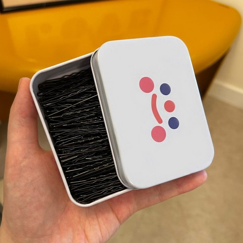 팡스몰 물결 틴케이스 실핀 200P